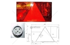 Svítilna zadní multipoint i , 12v l s trojúhelníkem  40224011_A