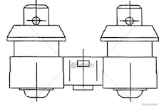SYGNAL DZWIEKOWY UNIWERSALNY 24V 60W HERTH 56370045