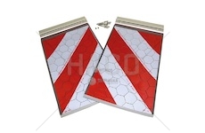 Tabule reflexní 250x400 s držákem ce/tuv - sada 2 ks haco 0255980_A