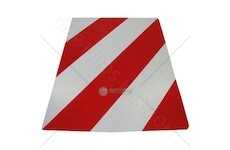 Tabule reflexní 500x500 červenobílá