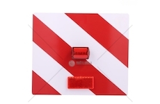 Tabule výstražná nadrozměr 350*300 1 kus s diodou 811/DIODA