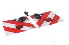 Tabule výstržná nadrozměr pár 423x423 s osvětlením