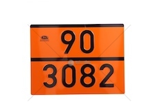 Tabulka nebezpečný náklad bez rámu 90/3082