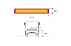Tabulka reflexní 1130x200 návěs 0001806_A