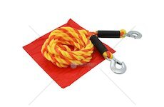 Tažné lano 5000 kg, s karabinami - COMPASS