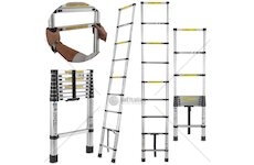 Teleskopický žebřík 2,6m, 150kg, hliníkový GEKO