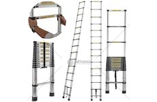 Teleskopický žebřík 5m, 150kg, hliníkový GEKO