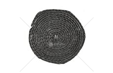 Těsnící šňůra plochá, 12 mm x 2,5 m, grafitová