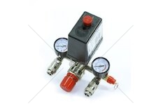 Tlakový spínač pro kompresor s manometrem 6-8 bar MAR-POL