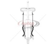 Tlumič pérování kabiny zadní i/i 206/306 s vlnovcem scania cr série 0031909_A