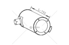 Tlumič výfuku iveco stralis 190s40/440s40, e.tech 180-440, e.star low cost 0159135_A