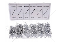 Trhací nýty sada 400ks různé velikosti