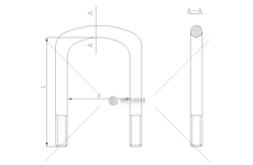 Třmen pera BPW M24*128*385 MTX MTX-B024