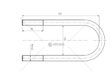 Třmen pera BPW M24*3*128*330 CSY K-AZBP-0021-A