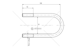 Třmen pera DAF M16*1,5*80*180 CSY K-AZDA-0021