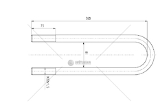 Třmen pera FRUEHAUF M22*1,5*81*360 CSY K-AZFR-0089