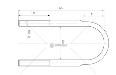 Třmen pera FRUEHAUF M24*3*128*325 CSY K-AZFR-0005