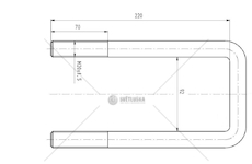 Třmen pera IVECO M20*1,5*92*220 CSY K-AZIV-0018-A