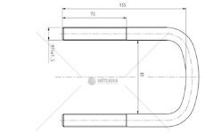Třmen pera MAN M14*1,5*81*135 CSY K-AZMA-0005-A