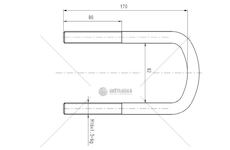 Třmen pera MAN M16*1,5*82*170 CSY K-AZMA-0011