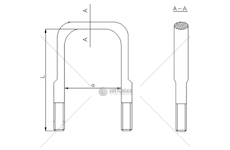 Třmen pera MAN M18*2*91*220 PRZOD MTX MTX-D008