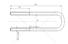 Třmen pera MB M18*1,5*82*320 CSY K-AZME-0026