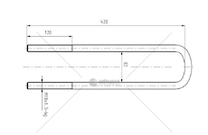 Třmen pera MB M18*1,5*82*420 CSY K-AZME-0042