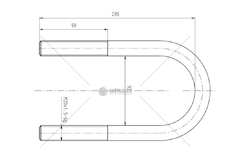 Třmen pera RVI MAGNUM M20*1,5*90*20 CSY K-AZRE-0010