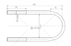 Třmen pera SAF M22*1,5*147*345 CSY K-AZSA-0009