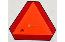 Trojúhelník pro pomalá vozidla kovový s gumovým chráničem