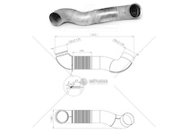 Trubka výfuku s pružným dílem 802mm mercedes actros 0153428_A