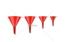 Trychtýř plastový sada 4ks GEKO