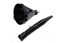 Trychtýř s rovnou trubkou 2 dílný černý AMiO-02005