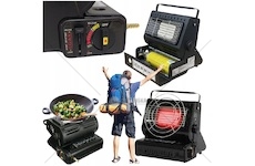 Turistický plynový vařič, kuchyně 2v1