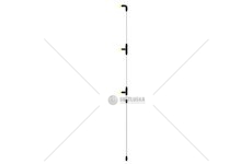 Tyč Marolex třítrysková svislá bez rukojeti nerez