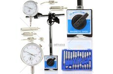 Úchylkoměr 0–10 / 0,01 mm s magnetickým stativem a vyměnitelnými koncovkami - MAR-POL