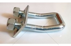 Úchyt do podlahy U 90MM sada zakřivený  UP90/G