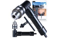 Úhlový nástavec 90° na vrtačku, sklíčidlo 1–10 mm - GEKO