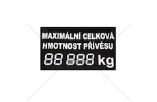 Univerzální štítek hmotnosti TAB HM