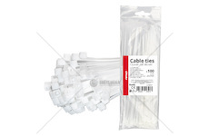 Upínací pásky bílé 2,5 × 200 mm 100 ks. AMIO-04307