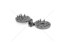 Upínací spona na sítě, tkaniny BUNGEE CORD CLIPS, šedá, balení 10 ks - BRADAS