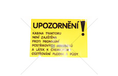 Upozornění 1- štítek 59116686