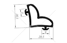USZCZELKA NACZEPY 28,5*28,5  1782
