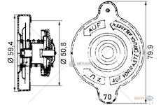 Uzávěr chladiče vody 0,7bar man, mercedes 0186935_A