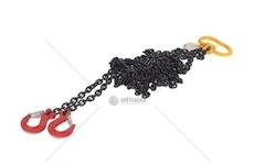 Vázací řetěz s okem a hákem do 1,6t, dl=1m, 6mm tloušťka řetězu 2c