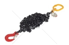 Vázací řetěz s okem a hákem do 3,15t, dl=4m, 10mm tloušťka řetězu 1c