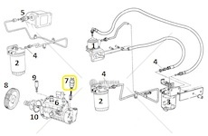 Ventil přetllakový vstřikovacího čerpadla jcb 3cx,4cx 0187789_A