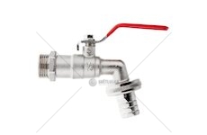 Ventil zahradní, vstup 3/4", výstup 3/4" + hadičník 3/4" - GEKO