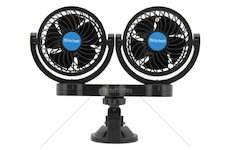 Ventilátor Duo 2 x 108 mm 12 V na přísavku MITCHELL