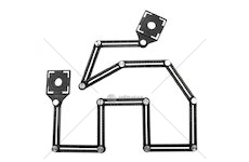 Víceúčelové dvanácti-dílné skládací pravítko GEKO